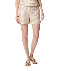 Dames korte broek beige