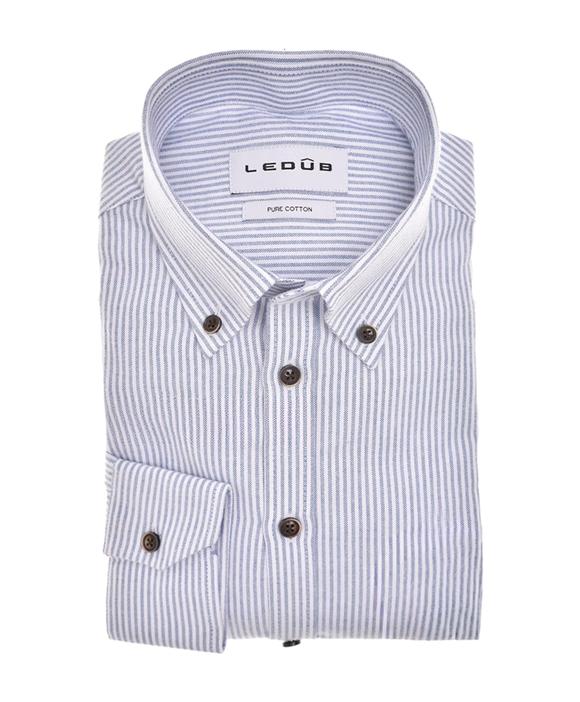 Overhemd lange mouw blauw