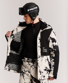 Heren ski-jas ecru