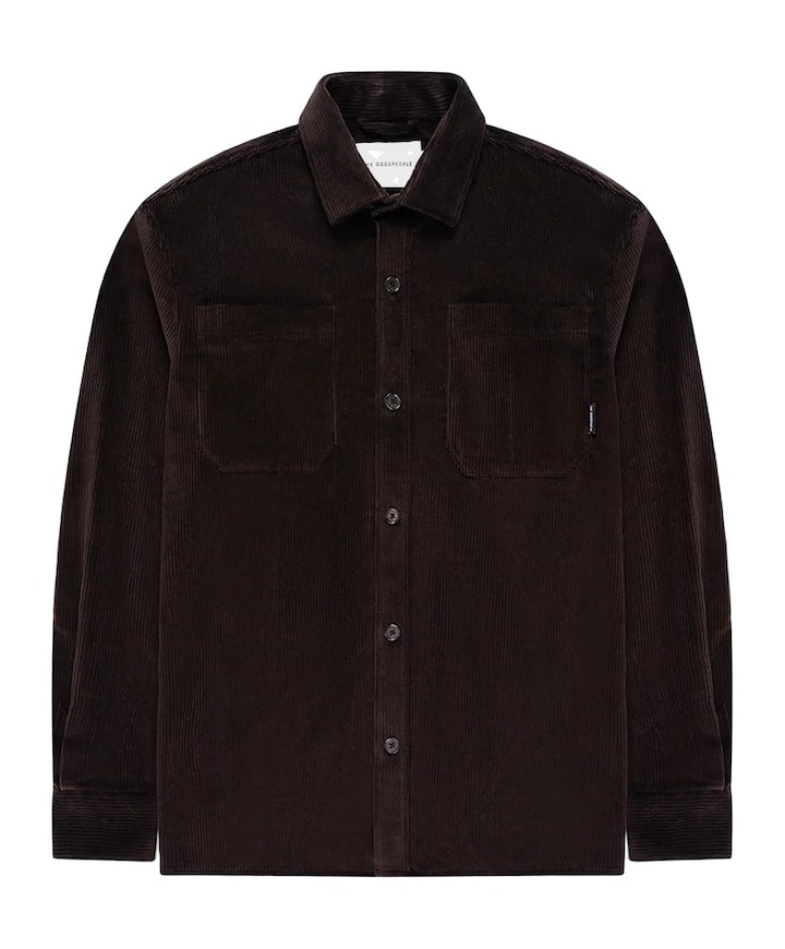 Heren overshirt bruin