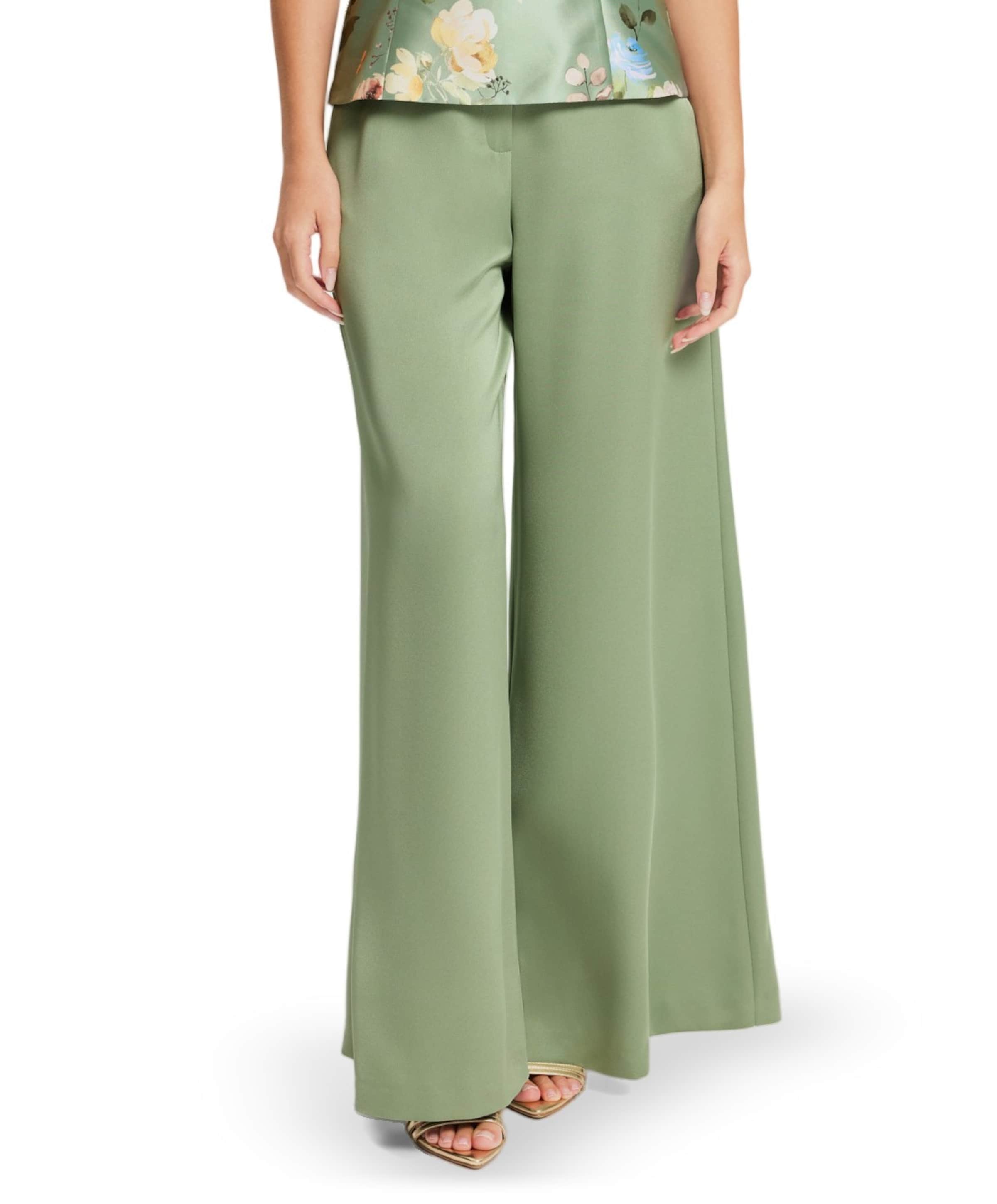 Satinhose mit weitem Bein und franz dames pantalon groen