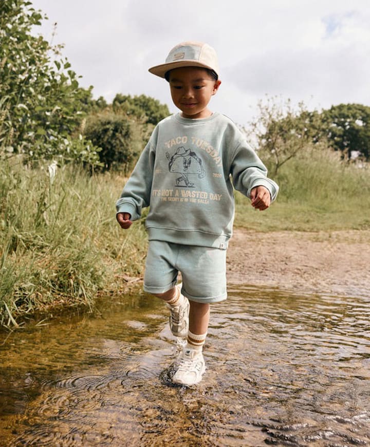 Structure jongens korte broek groen