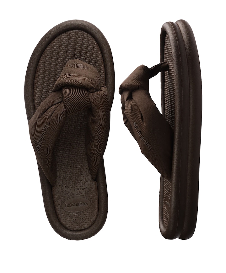 HAV. OVER PUFFED UP dames slippers bruin