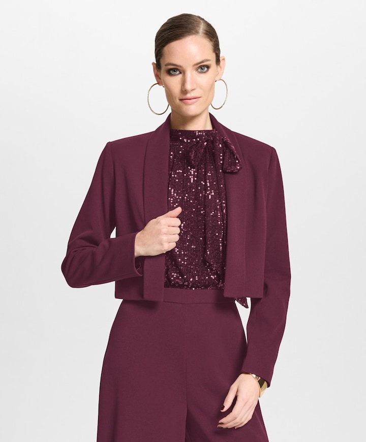 Dames jas bordeaux