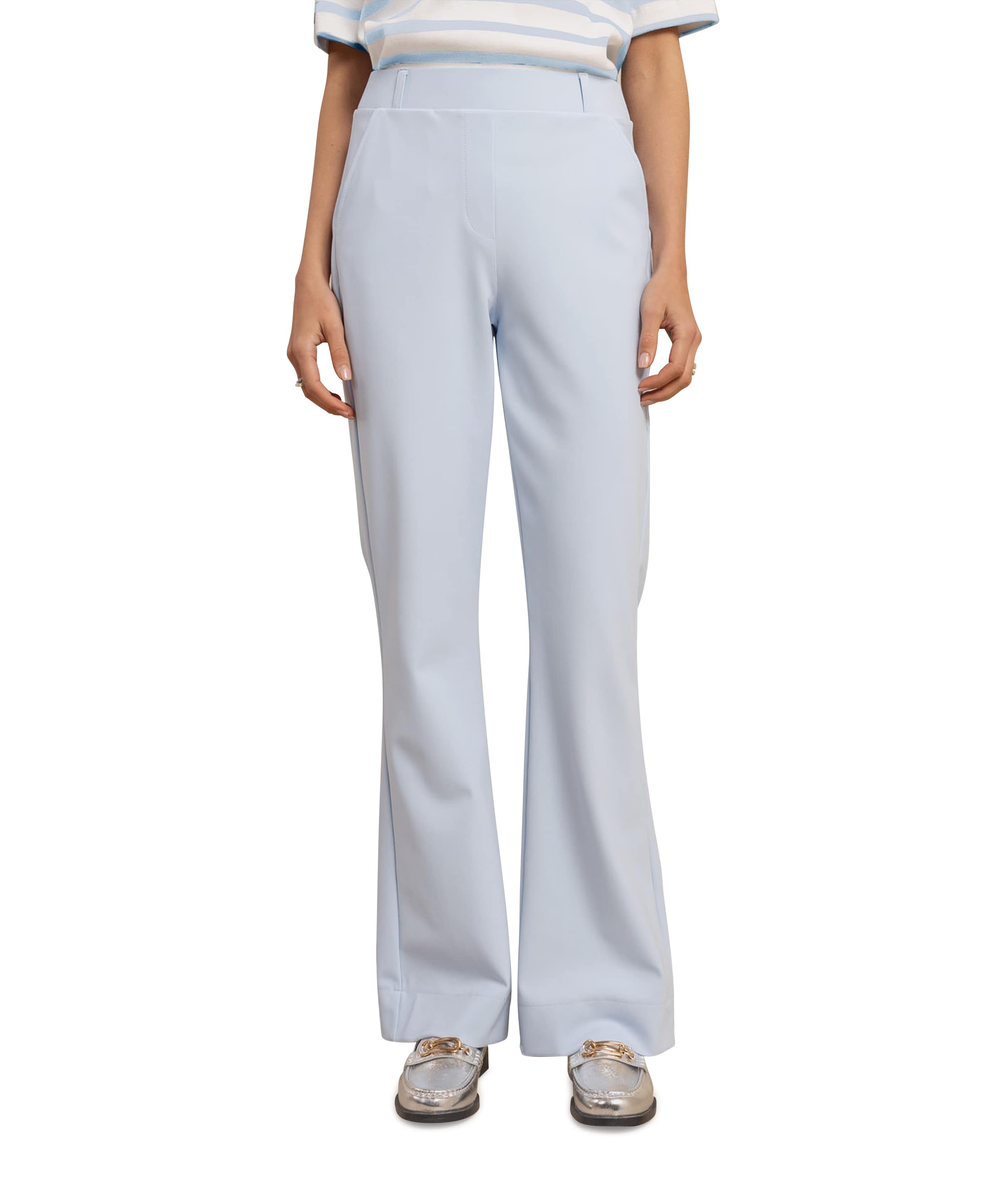 Flair bonded dames broek blauw