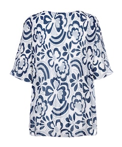 Dames blouse blauw