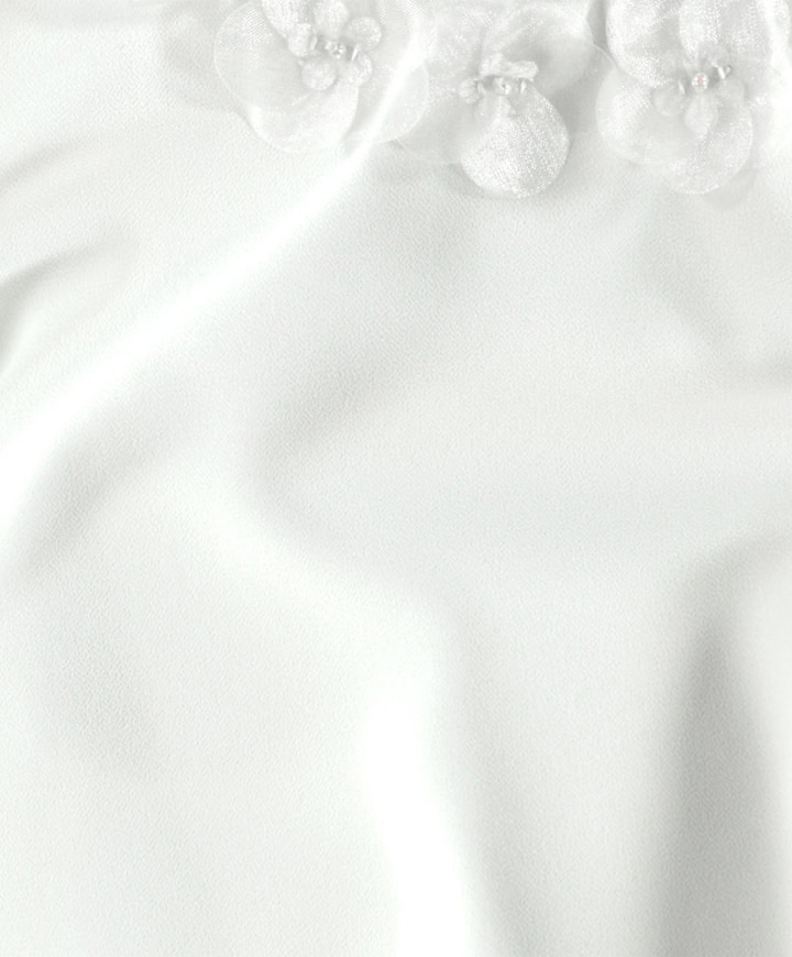 Meisjes blouse korte mouw ecru