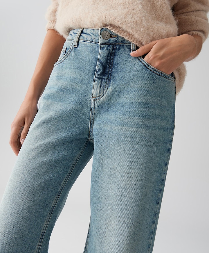 Minah palazzo urban dames jeans blauw