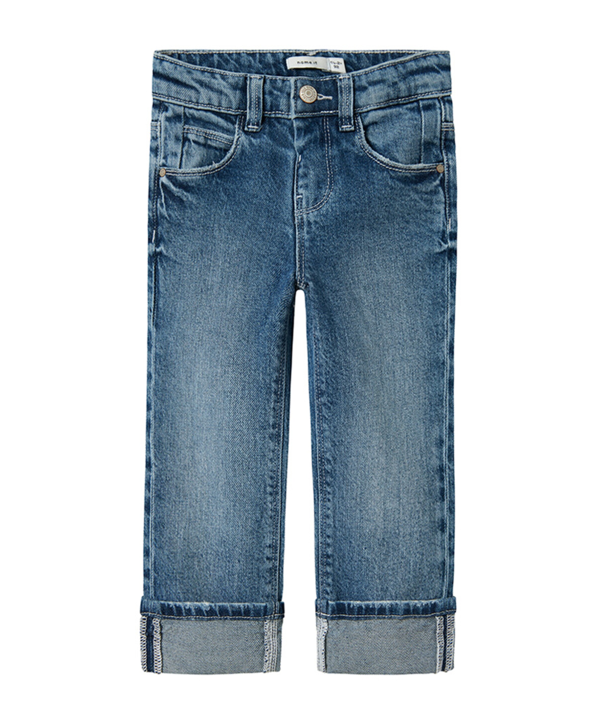 NMFROSE STRAIGHT FOLD  4224-AZ jeans blauw