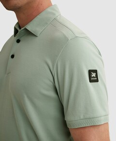 Heren polo blauw