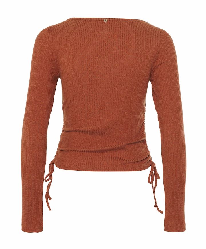 Dames longsleeve brique