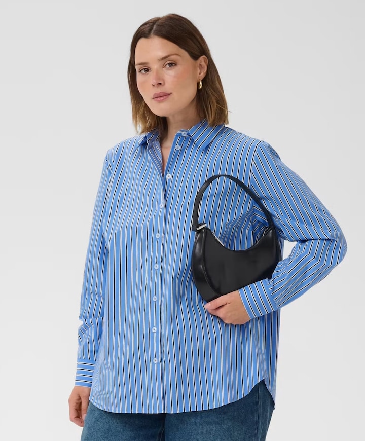 Dames blouse blauw