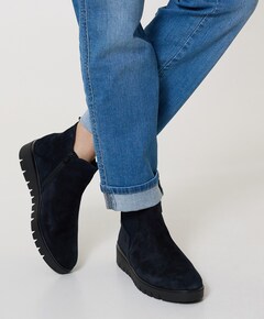 dames enkellaarzen blauw