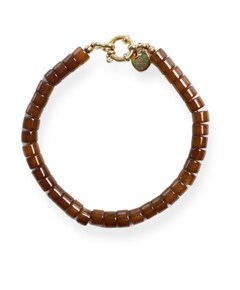 Dames armband bruin