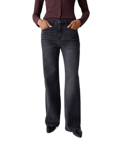 Miva modern dames jeans grijs