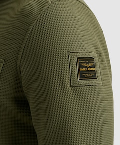 Heren overhemd lange mouw groen