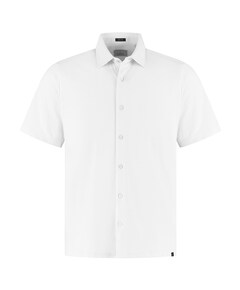Heren overhemd korte mouw wit
