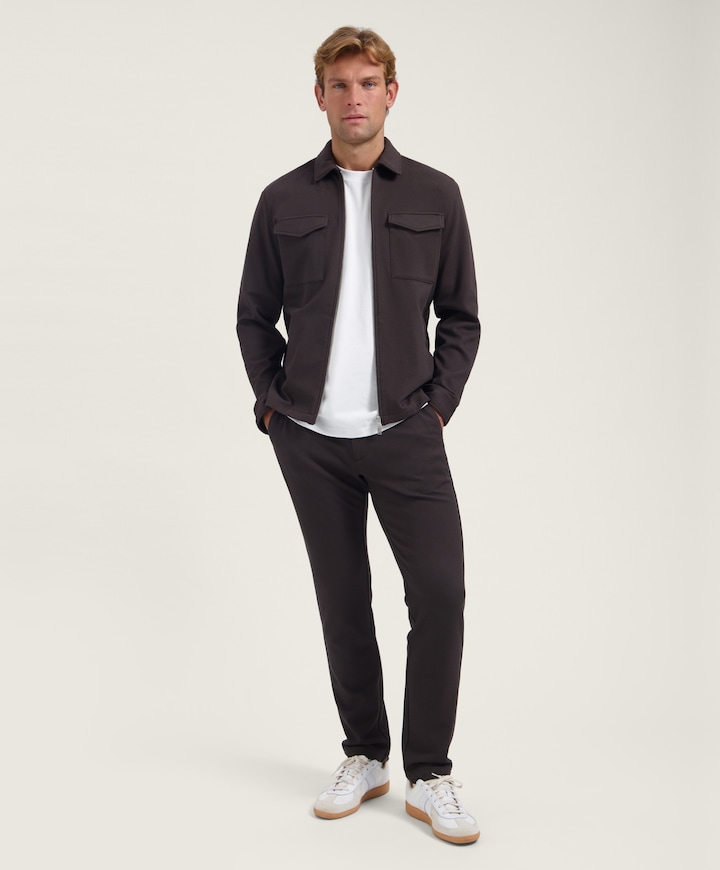 Heren overshirt bruin