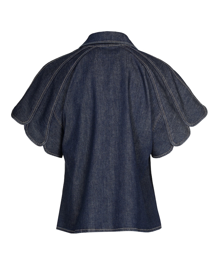 Dames blouse blauw