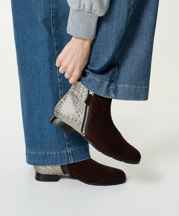 Madeira dames enkellaarzen bruin