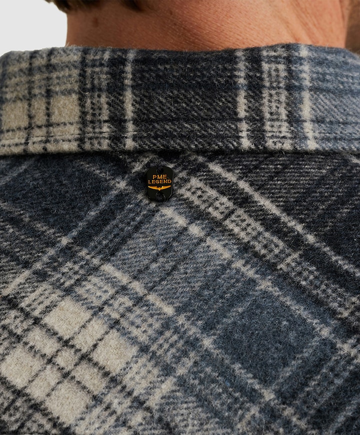 Heren overshirt blauw