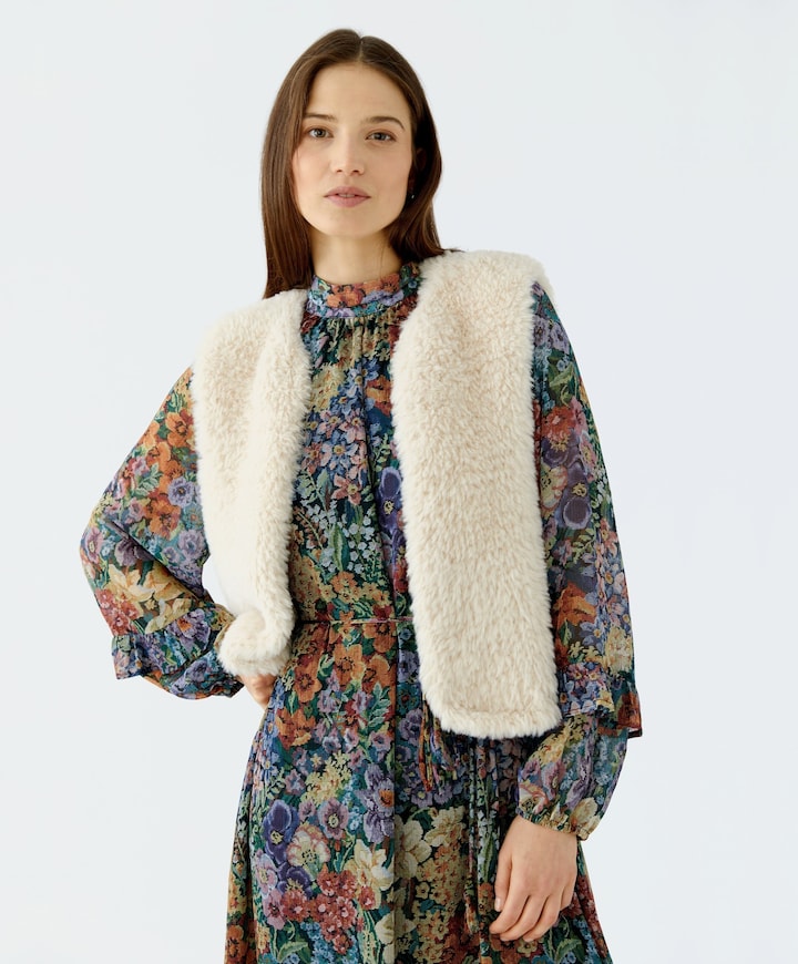 Dames gilet ecru