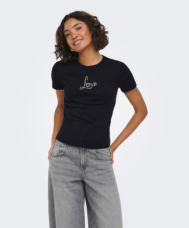 Dames T-shirt zwart