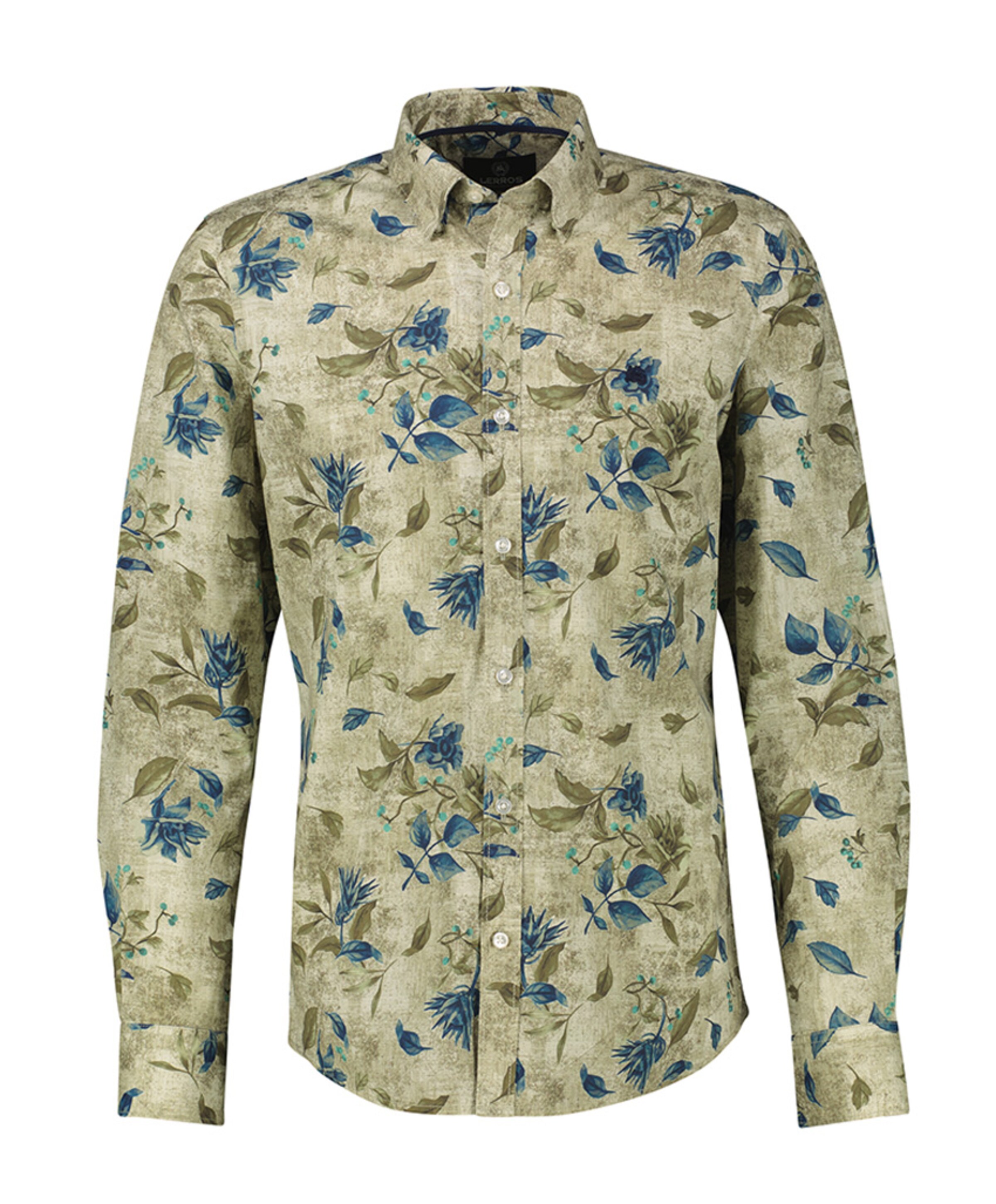 Overhemd lange mouw groen