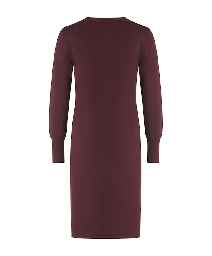 Dames jurk bordeaux