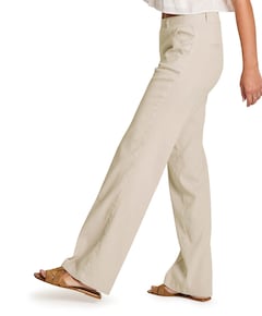 Hannah - Flowy Linen - 704 - Summer dames broek groen