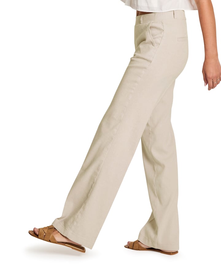 Hannah - Flowy Linen - 704 - Summer dames broek groen