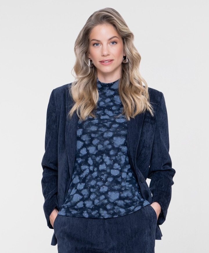Dames blazer blauw