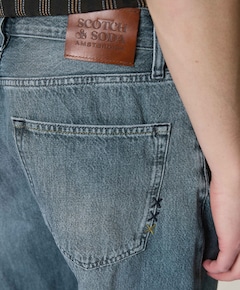 The Dean loose taper heren jeans blauw