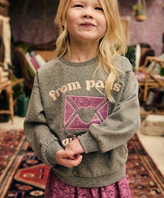 Meisjes sweater grijs