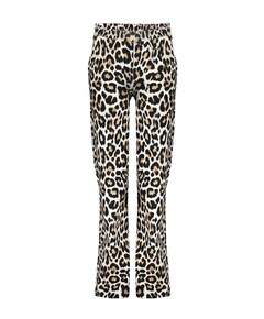 Pants wide AOP leopard broek beige