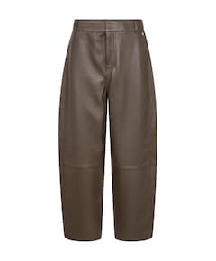 MMBarrel Leather dames broek bruin