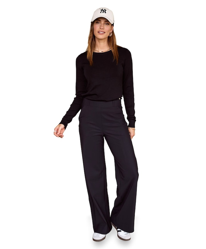Lexie bonded trousers zwart