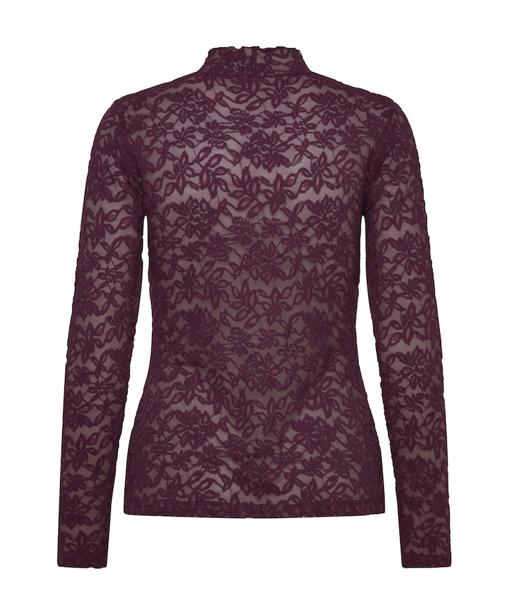 Dames longsleeve bordeaux
