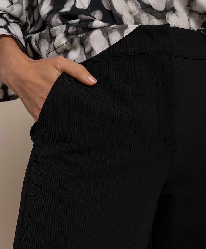Luz twill trousers dames broek zwart