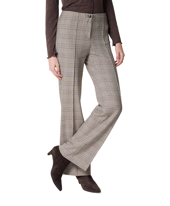 Bootcut Slim dames broek beige