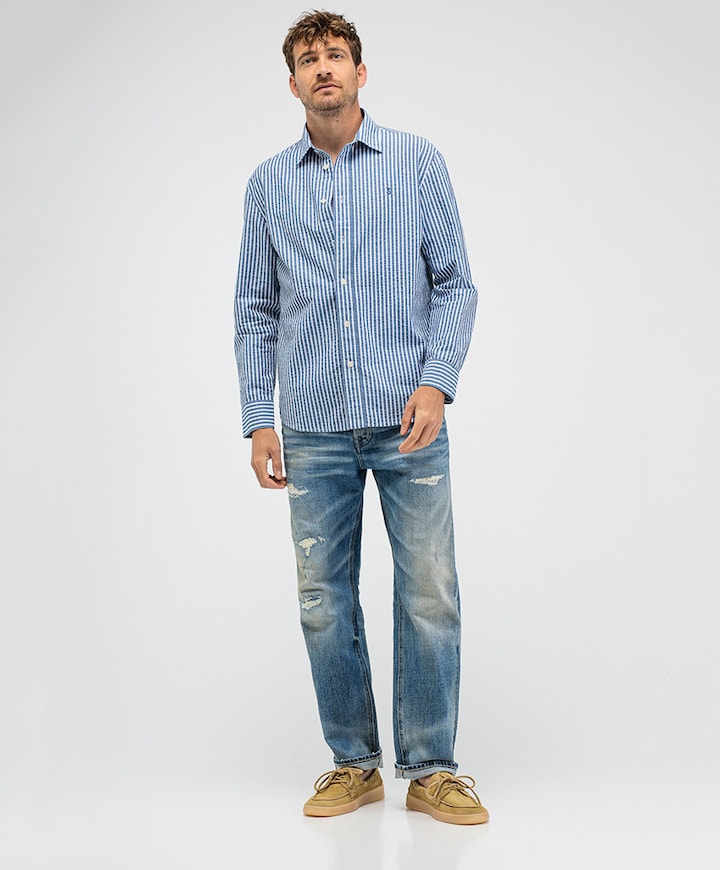 Heren T-shirt blauw