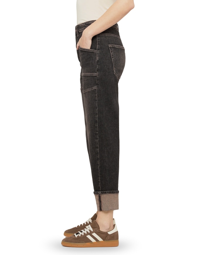BAGGY dames jeans bruin