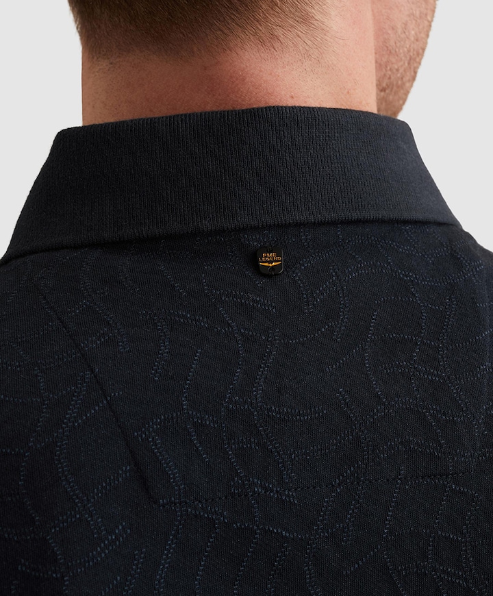 Heren polo blauw