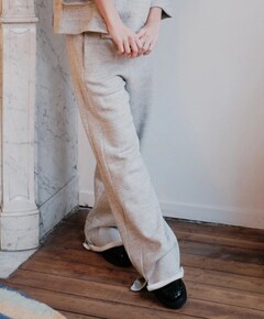 Cotton dames broek grijs