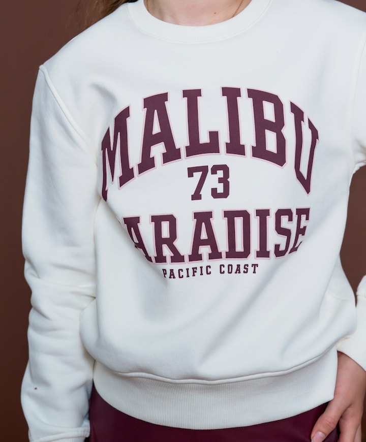 Meisjes sweater ecru