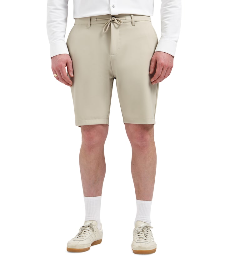 Short Chino 4-Way Stretch Sedoc heren korte broek beige