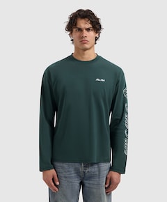 Heren longsleeve groen