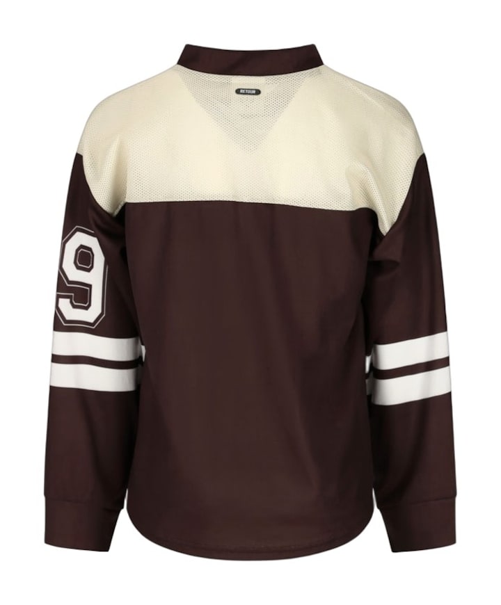 Meisjes longsleeve bruin