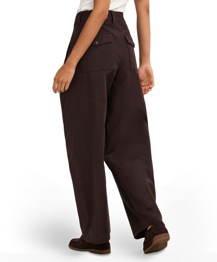 ONLCLAIR MW BARREL PANT PNT NOOS dames broek bruin