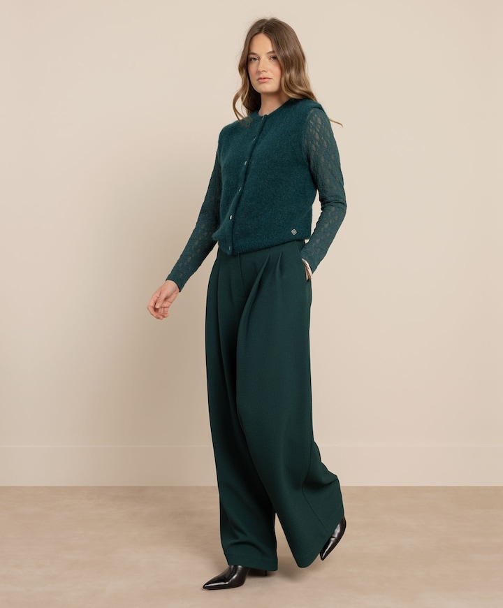 Dames gilet groen
